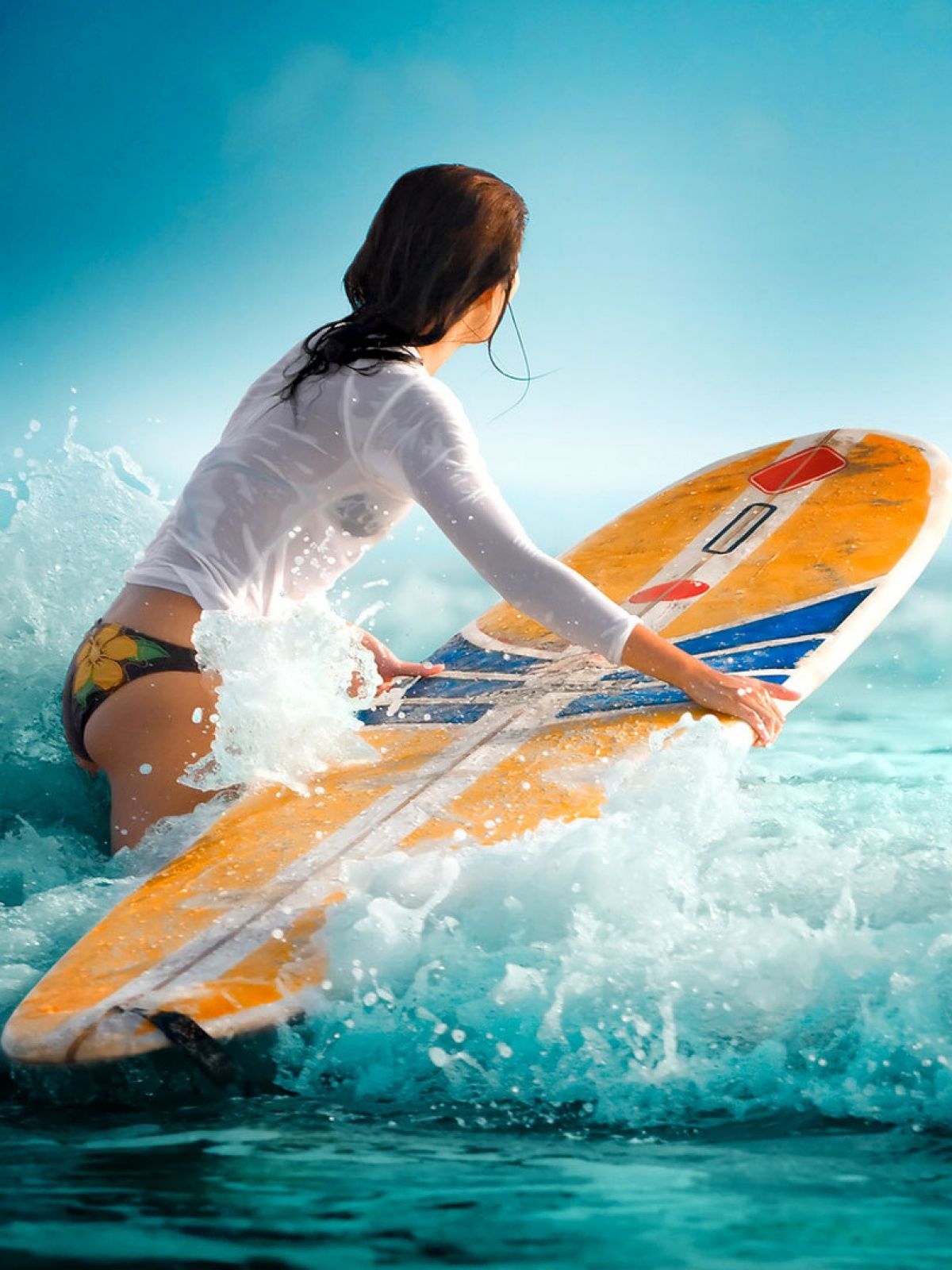 1200x1600 Girls Surfing Wallpaper (28+ images) on Genchi.info