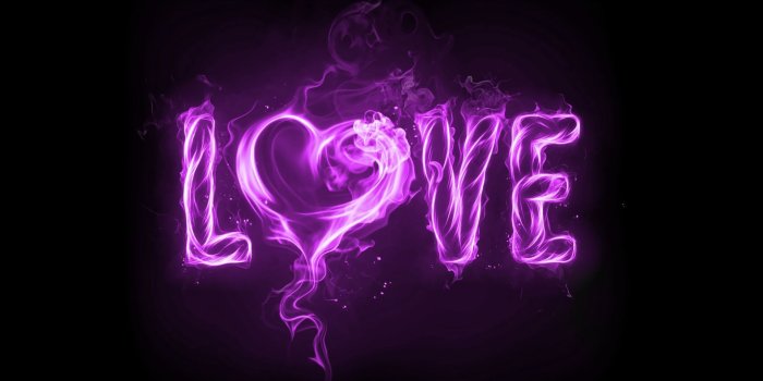 1920x1080 Purple Love Fire Black Wallpaper HD Desktop Background #38292122