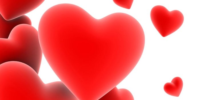1024x768 Red Hearts Wallpapers