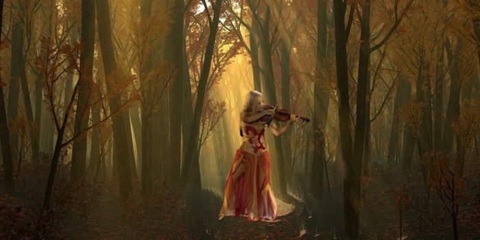 1024x768 Mairead in the Enchanted Forest 2 - Celtic Woman Wallpaper (8891506