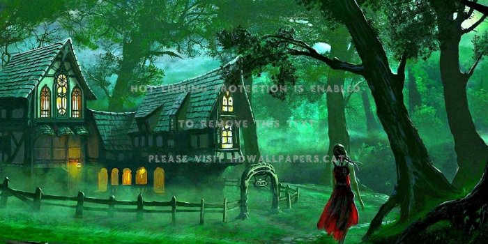 1920x1200 celtic forest' art painting farewell