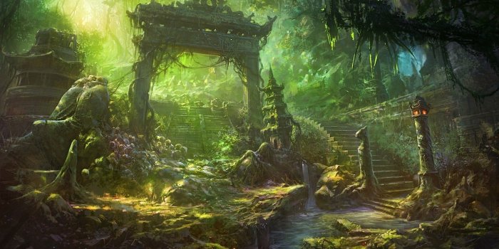 1920x1200 Free Anime Fantasy Forest Landscape, Computer Desktop - Fantasy