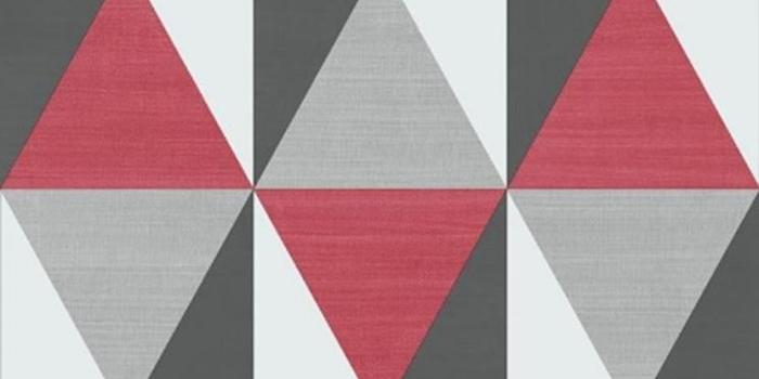 833x1000 Details about 3D Geometric Wallpaper Triangles Diamonds Red Grey Black  Vinyl Paste Wall Modern