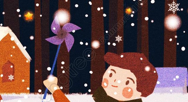 640x1386 Original Illustration Winter Whispers Illustration Image on Pngtree