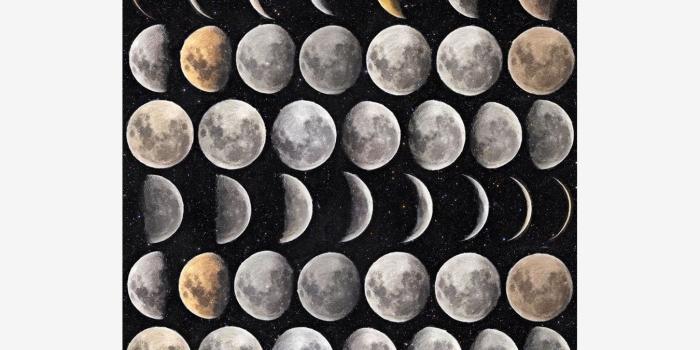1350x1350 Moon Phases Wallpaper