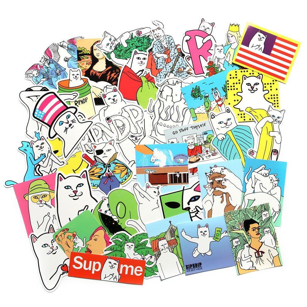 1010x1010 Cool Laptop Stickers Pack Baybuy RipNDip Sticker for Laptop Skateboard  Helmet Motorcycle,Bicycle,Skateboard Luggage,Bumper Stickers Hippie Decals  Bomb