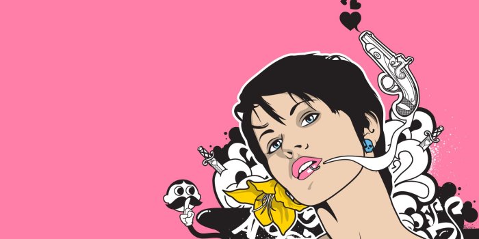 1600x1200 Download the Suicide Girl Vector Wallpaper, Suicide Girl Vector