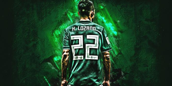 2880x1800 Download wallpapers Hirving Lozano, grunge, Mexico national football