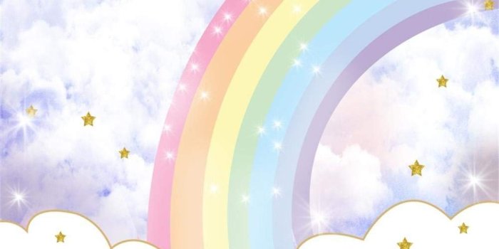 1000x1000 AOFOTO 6x6ft Glitter Star In Rainbow Sky Photography Backdrop Abstract  Cloud Cartoon Sweet Birthday Party Decor Background Baby Shower Banner  Photo