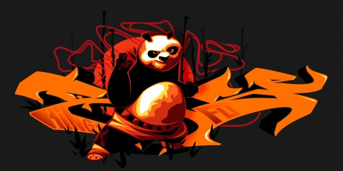 1680x1050 Download wallpaper style, cartoon, graffiti, vector, abstract, Panda