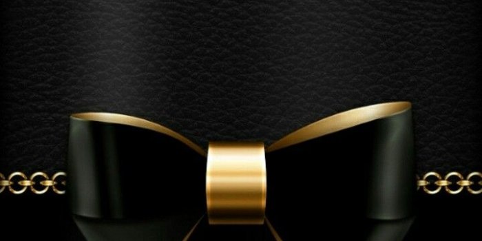 720x1280 Black & Gold Bow Wallpaper | خلفيات موبايل | Bow wallpaper, Gold