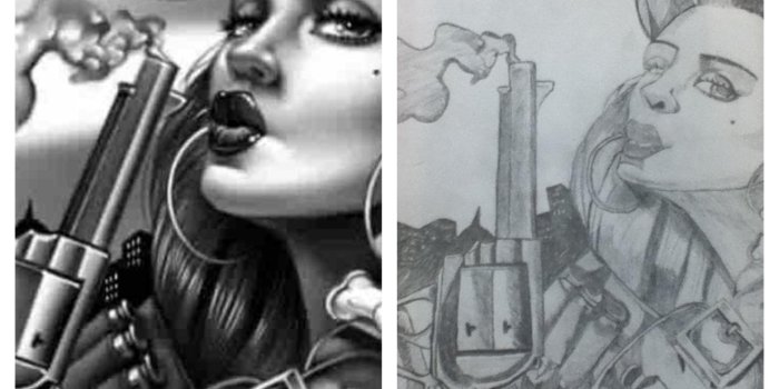 1936x1936 Gangster Girl Drawings at PaintingValley.com | Explore collection of