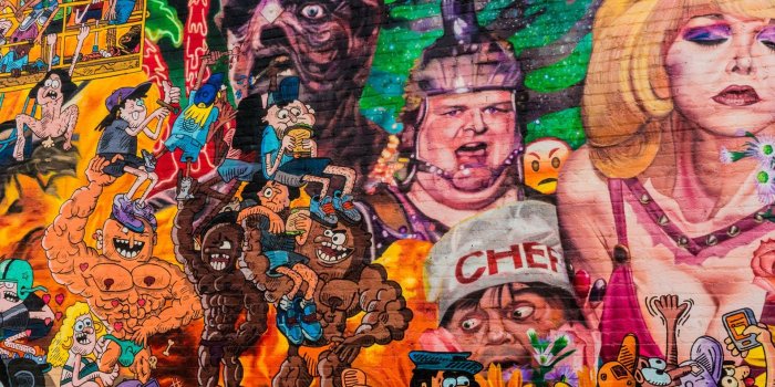 1920x1440 Wallpaper Graffiti wall, cartoon, colorful 1920x1440 HD Picture, Image