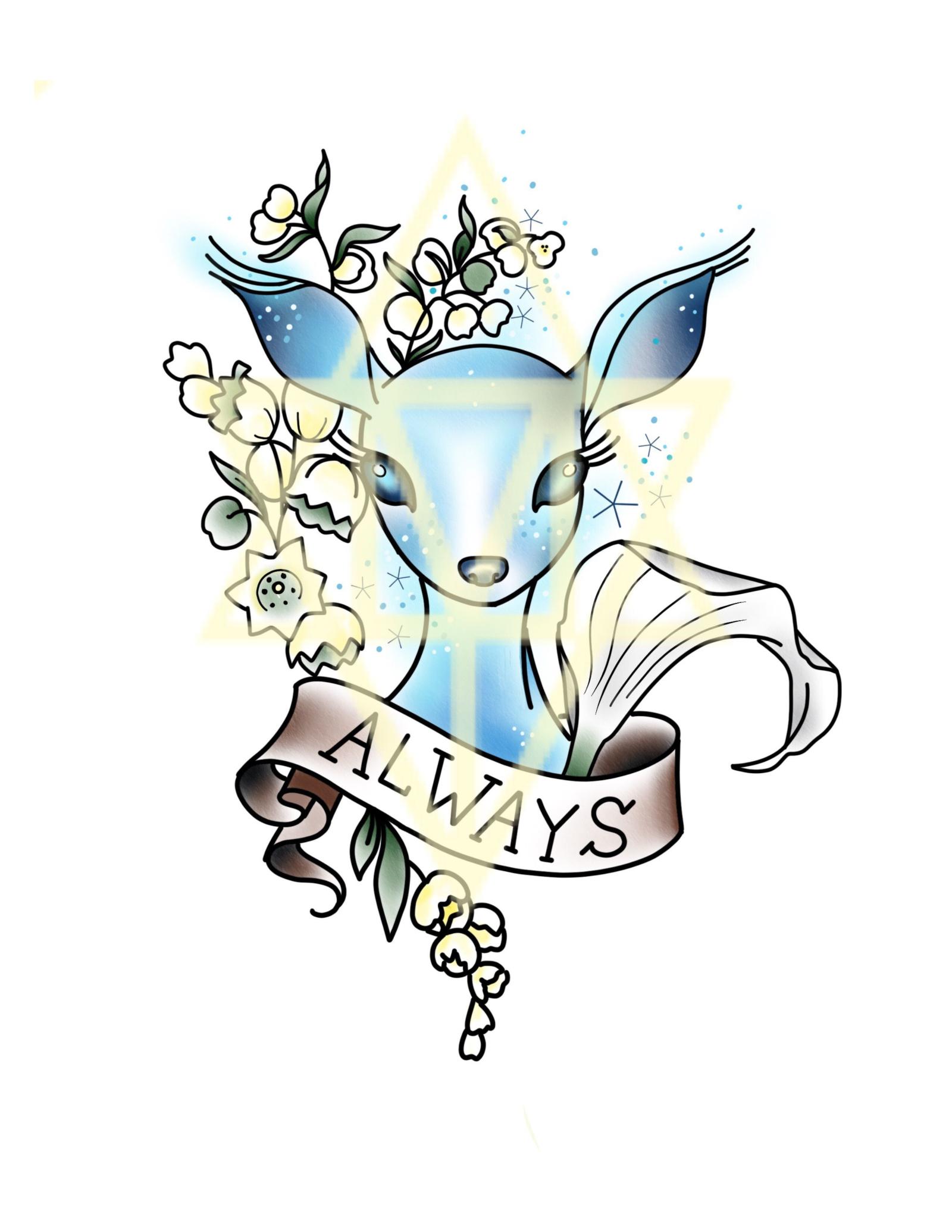 2550x3300 Harry Potter Doe patronus always tattoo by Momma Tomma | Things I