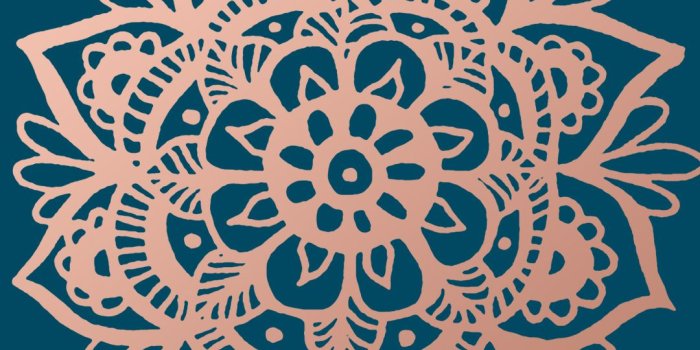 1080x1920 free phone wallpaper rose gold mandala mandalas - Julie Erin Designs