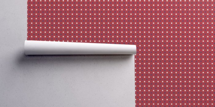 1024x1024 Flag Blue and White Stars on Red Durable Wallpaper