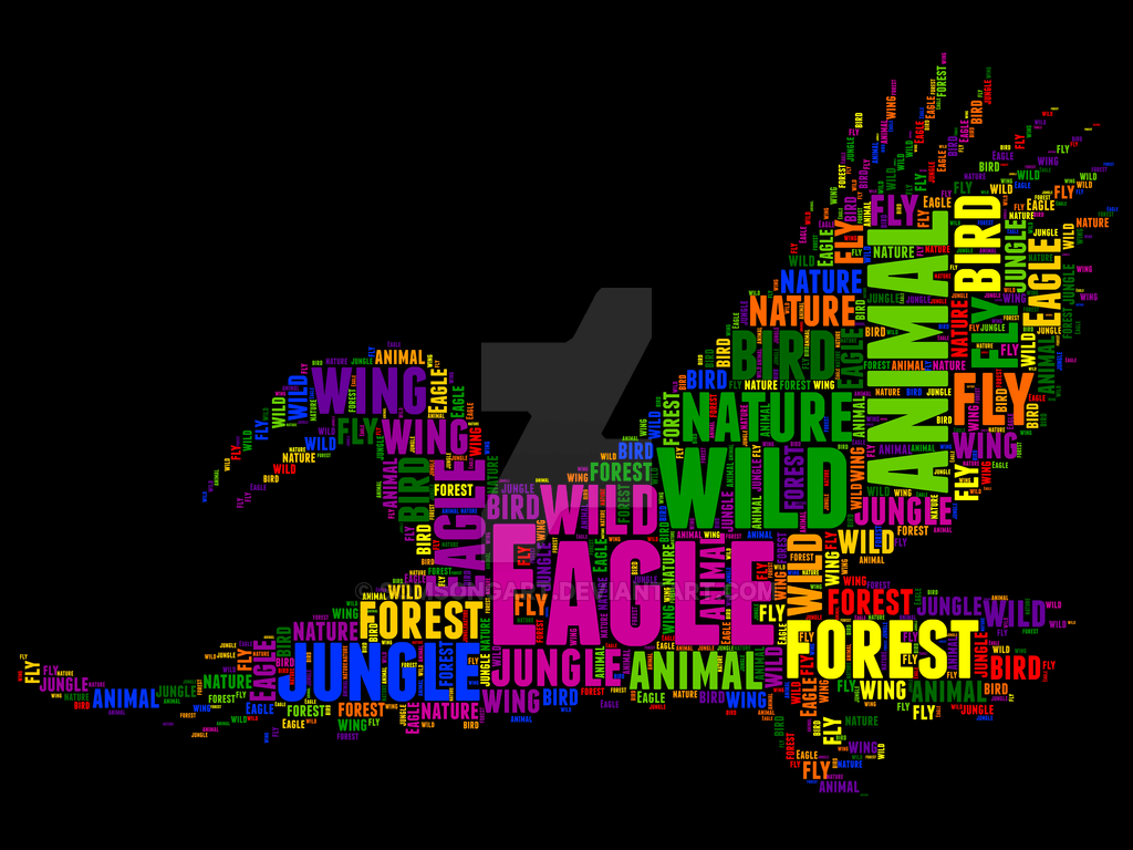 1024x768 Eagle 5 typography by somsongart