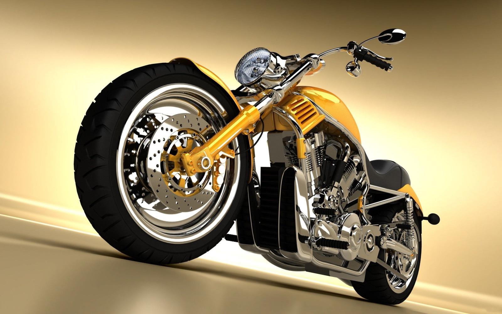 2560x1600 Download desktop wallpaper Classic motorcycle a la Harley Davidson