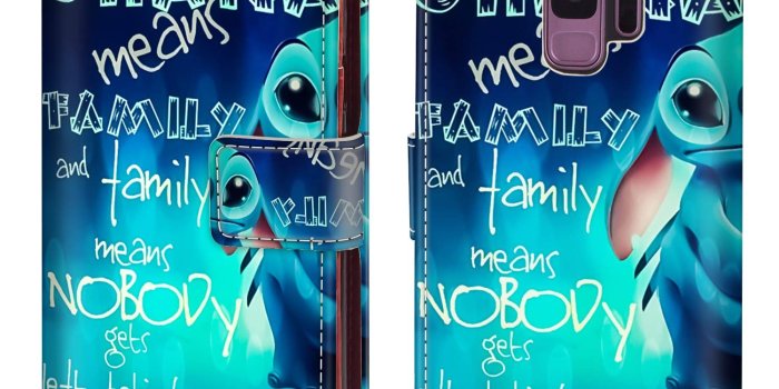 1500x1500 Amazon.com: for Samsung Galaxy S9 Wallet Case Stitch Wallpaper Flip