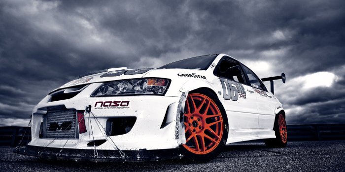 2560x1600 White Modified Mitsubishi Lancer HD Wallpaper | Cars | Mitsubishi