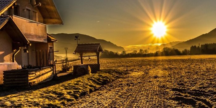 1000x1600 Frosty Country Morning Sun Rise - Download Free HD Mobile Wallpapers