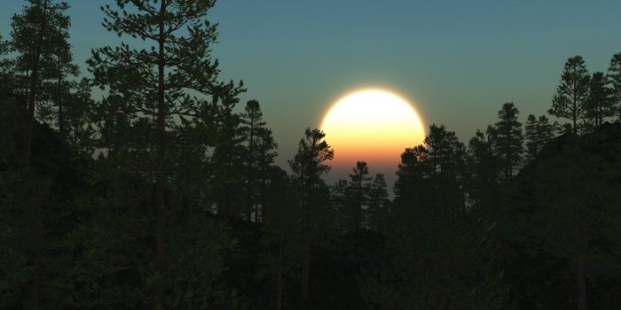 1600x1200 Free 3D Wallpaper 'Morning Sun' 1600x1200