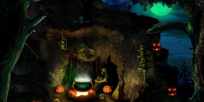 1024x768 Halloween Witch Wallpapers