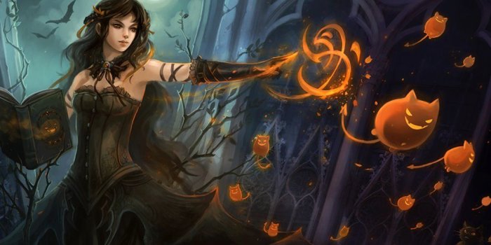 1024x768 My Free Wallpapers Fantasy Wallpaper Halloween Witch | Screen savers