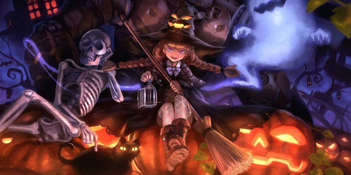 1920x1200 Free download Halloween witch Widescreen Wallpaper 7302 [1920x1200