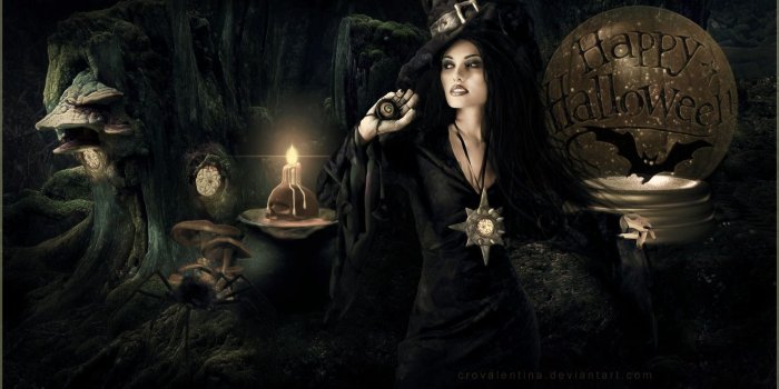 1680x1050 74+] Halloween Witch Wallpaper on WallpaperSafari