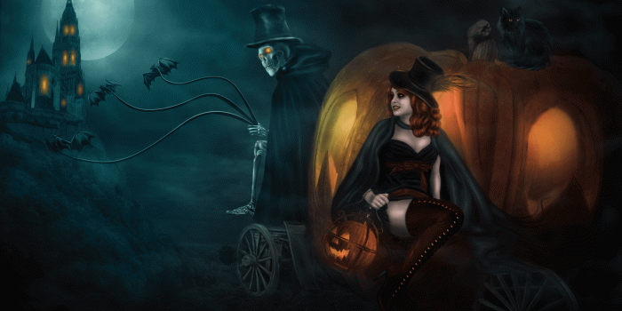 1920x1200 60+ Halloween Cat Pumpkins Wallpapers - Download at WallpaperBro