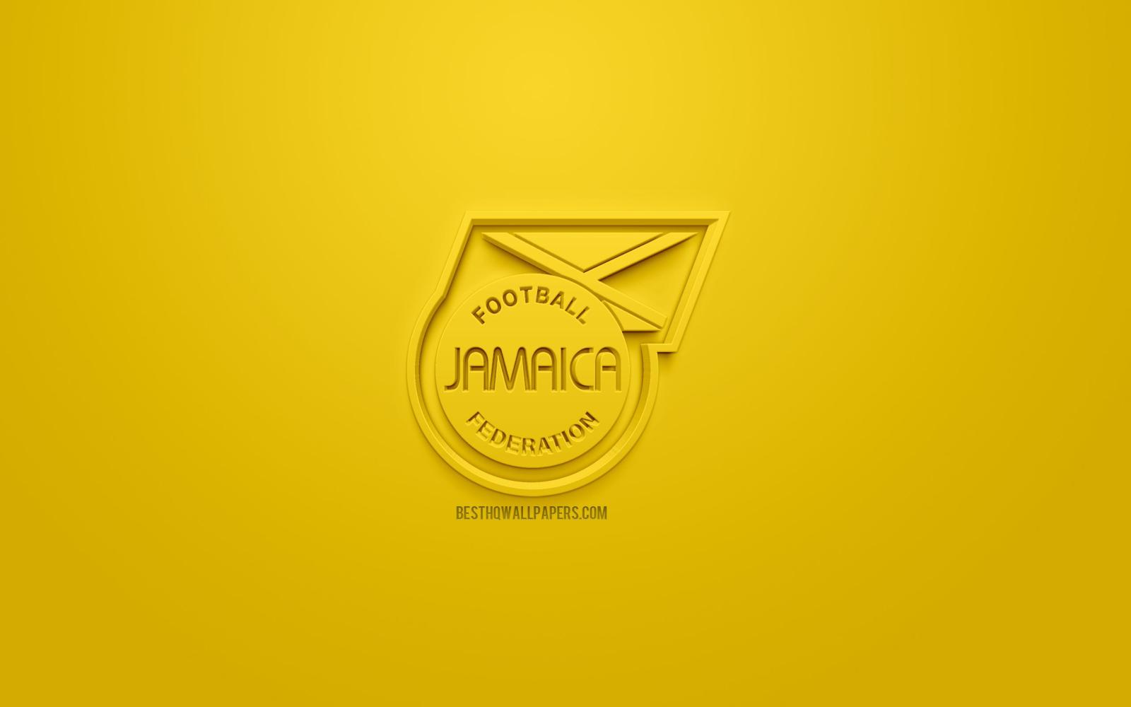 2560x1600 Download wallpapers Jamaica national football team, creative 3D logo