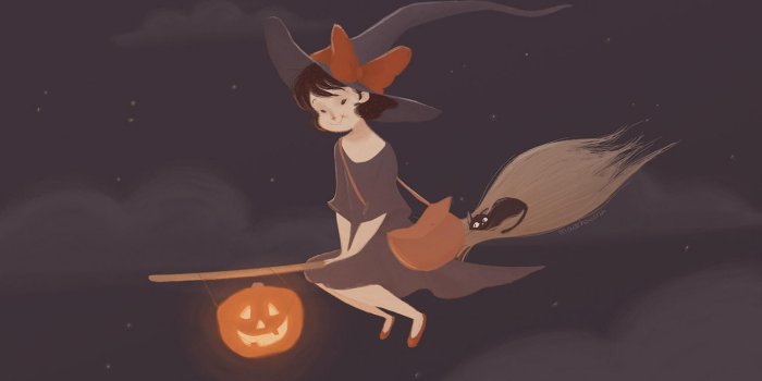 1920x1080 Halloween Witch Wallpaper Desktop #32925S5 - Picserio.com