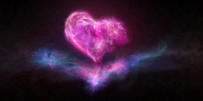 2348x1052 Free download galaxy heart space love desktop 2348x1052 wanted
