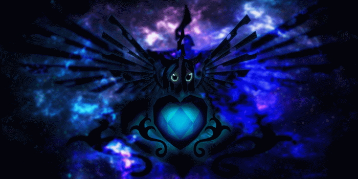 1280x720 544229 - artist:lunati, crystal heart, galaxy, queen chrysalis, safe