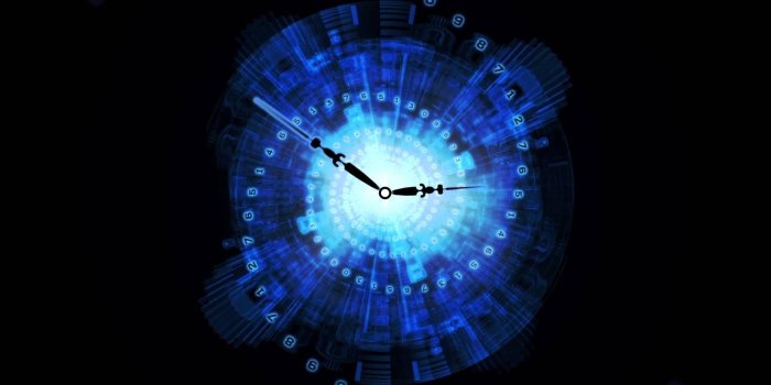 1920x1080 After Effects & Lightwave 3D - Abstract Clock Animated Background