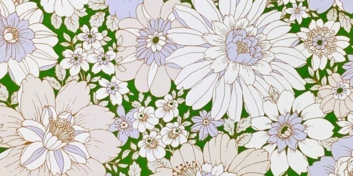 768x1024 1950s Vintage Floral Wallpaper 3 - Vintage Wallpapers