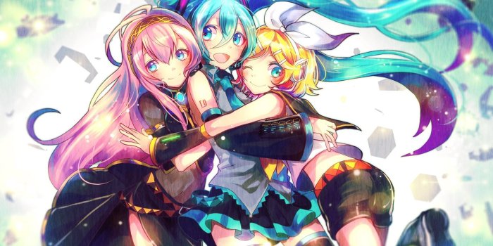 1920x1080 anime Girls, Megurine Luka, Vocaloid, Hatsune Miku, Kagamine Rin