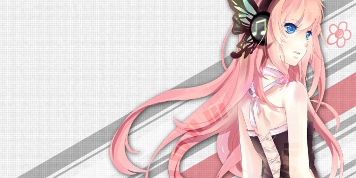 1500x844 vocaloid megurine luka headphones wallpaper | #374623 | yande.re