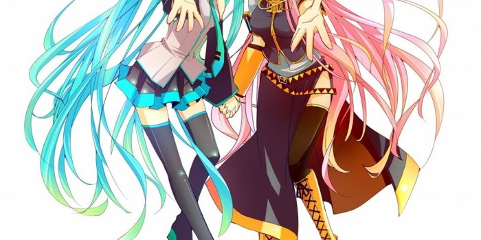 1024x914 Hatsune Miku & Megurine Luka Wallpaper
