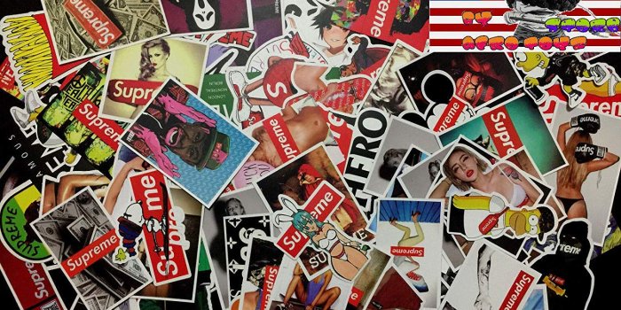 1500x1125 Amazon.com: 100 Supreme Skateboard Stickers Bomb Vinyl Laptop