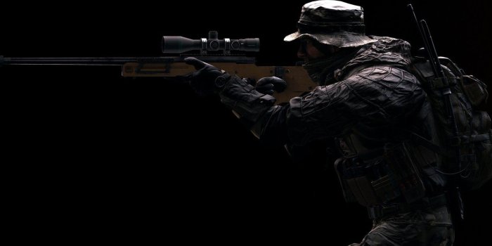 1332x850 Wallpaper weapons, background, soldiers, rifle, equipment, sniper
