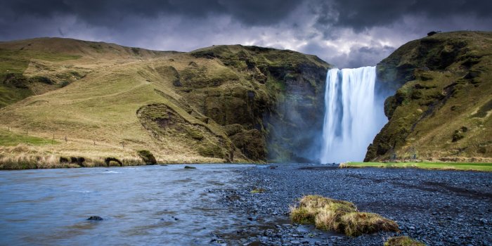 5120x2160 Skogafoss Waterfall, Iceland ❤ 4K HD Desktop Wallpaper for 4K Ultra