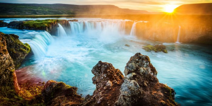 3554x1999 Godafoss Waterfall, Iceland ❤ 4K HD Desktop Wallpaper for 4K Ultra