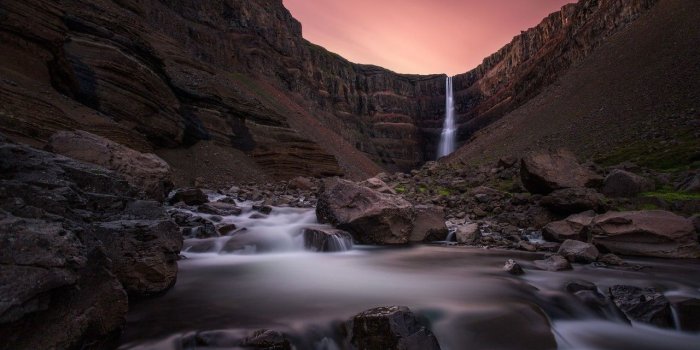 1280x720 Wallpaper Hengifoss Waterfall, Iceland, Waterfalls, HD, World, #1365