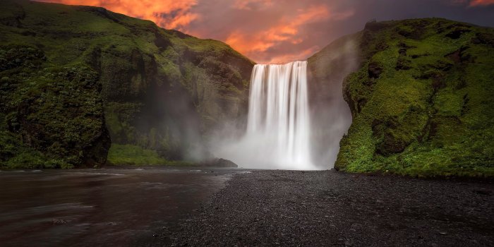 2560x1440 Wallpaper Iceland, Skogafoss, beautiful waterfalls 2560x1600 HD