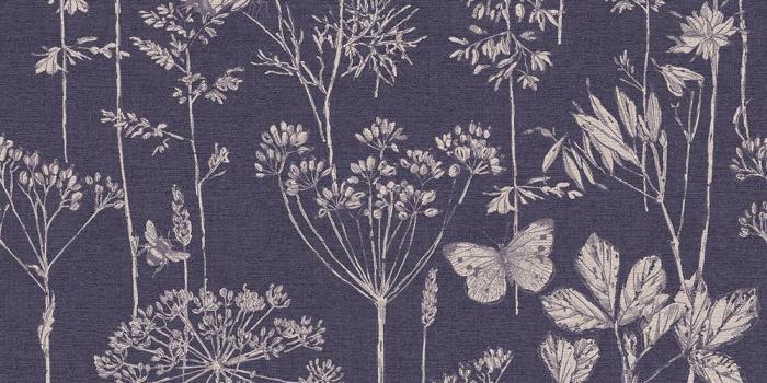 1000x1000 Meadow Floral Indigo - Arthouse