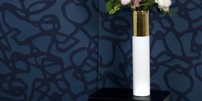 1024x1024 Pompeii Wallpaper - Indigo