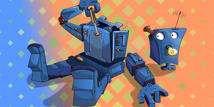 2560x1440 Funny robot wallpaper - Barbaras HD Wallpapers