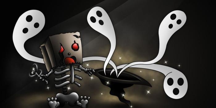 1440x900 Robot, Black and White, Cartoon, Magic, Skeleton 16:10 Wallpaper